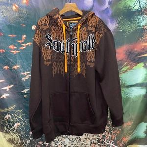 Rare Vtg 00s SOUTHPOLE Grunge Y2K Skater Graphic Hoodie
